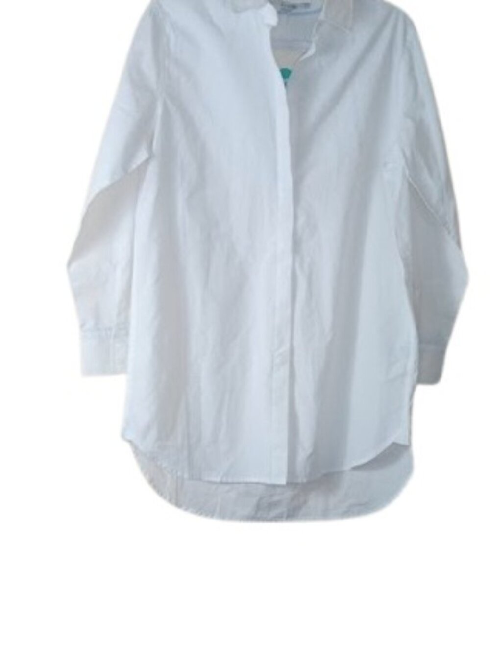 Boden Womens Relaxed Fit Shirt White Hidden Buttons Cotton US 8R New